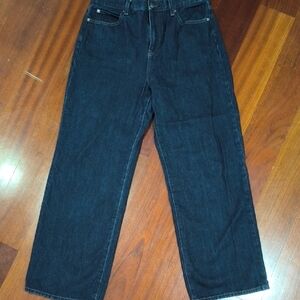 Uniqlo Women's Wide Leg Dark Indigo Jeans